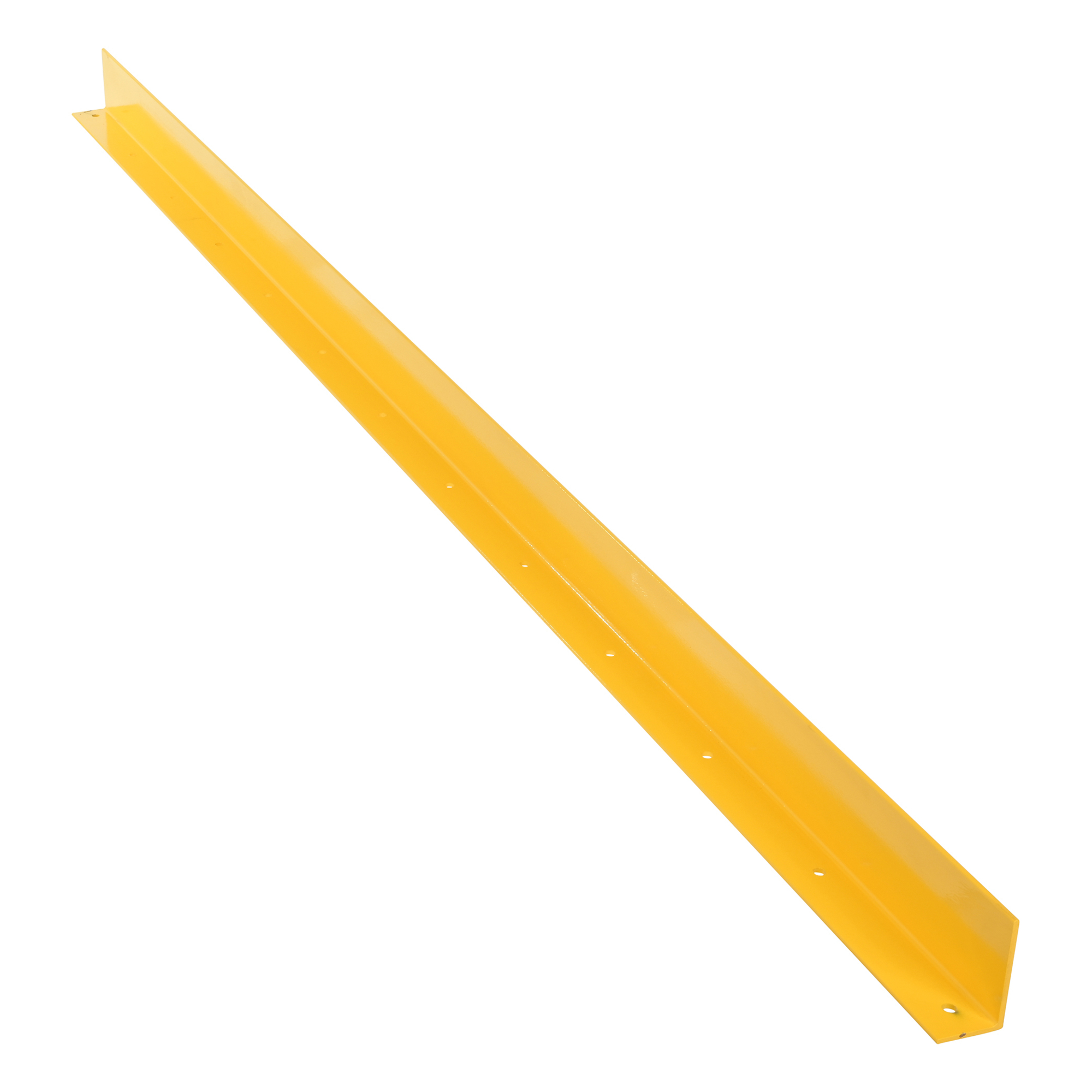 Vestil Steel Floor Safety Curb - 3/8in. Thick, 120in. Long, Yellow, Model# FSC-38-120-YL